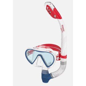 Speedo Adult Expedition Mask Snorkel Set With Dry Top Snorkel & Comfort Fit Ages